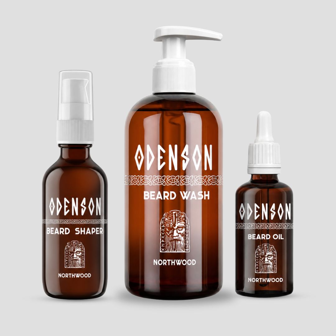 Beard Care Kit for Men – Beard Oil, Wash & Shaper Bundle | Odenson