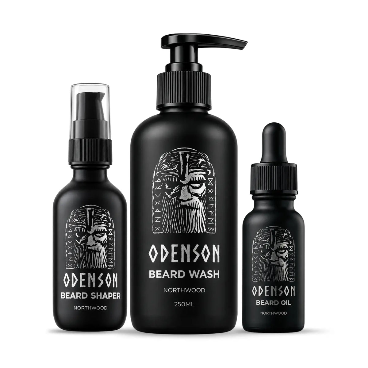 Odenson Beard Care Kit: Beard Wash, Beard Oil and Beard Shaper