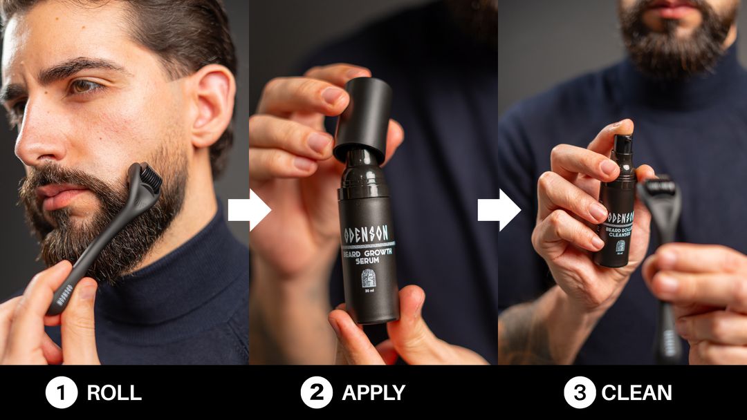 How to use Odenson Beard Growth Kit step by step