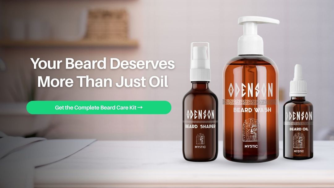 Odenson Beard Care Kit product trio