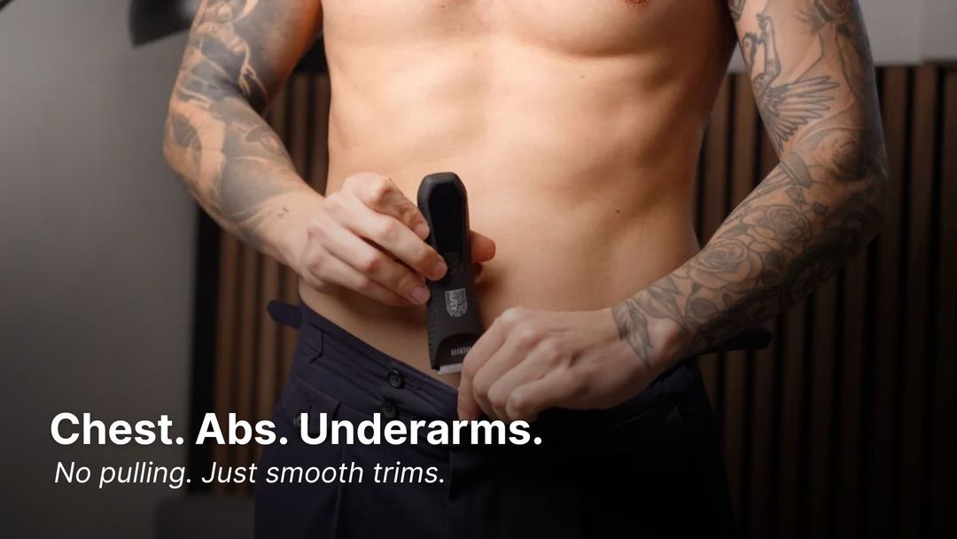 Full-body grooming with Odenson Stone Shaver